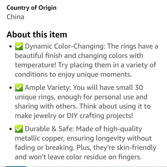 Color Changing Mood Ring NWT Sz.8 New Unisex Goldtone With Enamel inlay. - Picture 4 of 12